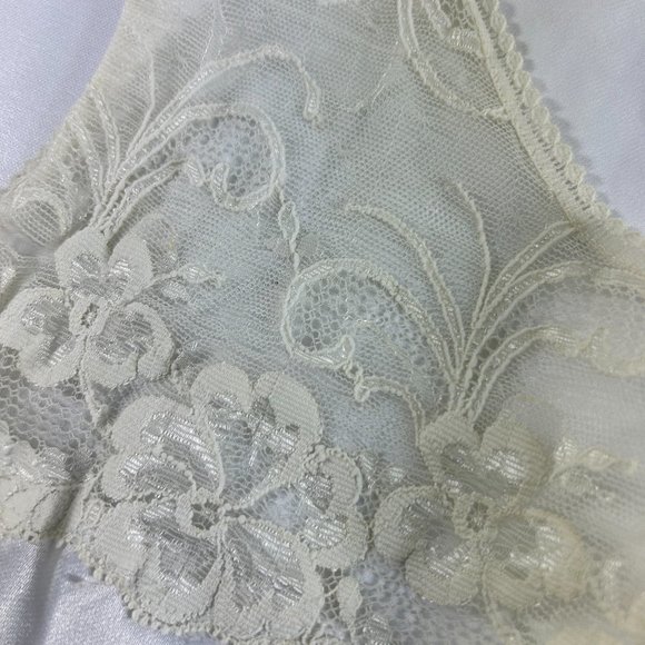 Vintage Maidenform Size 38 Something Suitable Tank Camisole Lace White - Picture 6 of 10